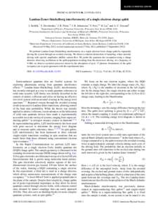 RAPID COMMUNICATIONS  PHYSICAL REVIEW B 86, R) ¨ Landau-Zener-Stuckelberg