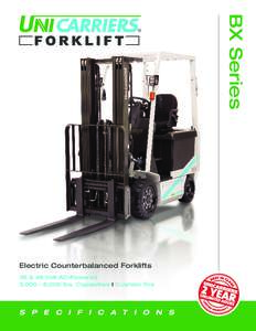 BX Series  R Electric Counterbalanced Forklifts 36 & 48 Volt AC-Powered