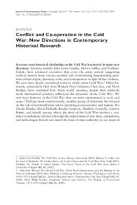 Journal of Contemporary History Copyright ! 2011 The Author. Vol. 46(1), 5–9. ISSN[removed]DOI: [removed][removed]Jeremi Suri  Conflict and Co-operation in the Cold