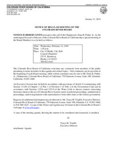 Microsoft Word - CRB Notice  Agenda12Feb2014
