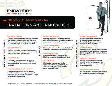 THE 12 C’S OF COMMERCIALIZING  critical path analysis channel management