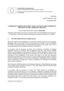 EUROPEAN COMMISSION HEALTH & CONSUMER PROTECTION DIRECTORATE-GENERAL Directorate E – Food Safety: plant health, animal health and welfare, international questions E1 - Plant health  Florasulam