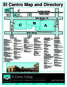 El Centro Map and Directory P Building Center for Allied Health and Nursing