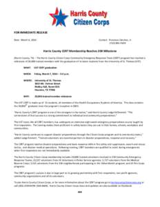 Community emergency response team / Federal Emergency Management Agency / Disaster preparedness / United States Department of Homeland Security / Citizen Corps / Fire Corps / National Neighborhood Watch Program / Medical Reserve Corps / Certified first responder / Public safety / Emergency management / Management