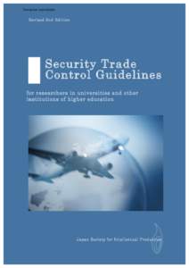 Microsoft Word - Guidelines for  Security Trade Control  for Researchers140808.docx