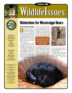 Scavengers / American black bear / Hibernation / Hunting / Mississippi Department of Wildlife /  Fisheries and Parks / Thermoregulation / Zoology / Biology / Bears