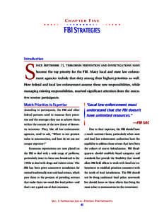 CHAPTER FIVE  FBI STRATEGIES Introduction