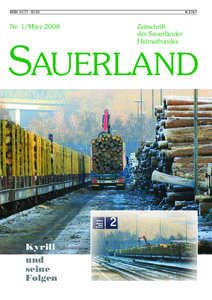 Umbruch_1_2008:Sauerland Zeitschrift