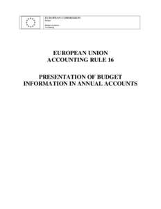 Business / Financial statements / United States federal budget / European Union / International Financial Reporting Standards / Government financial statements / Accountancy / Finance / International Public Sector Accounting Standards
