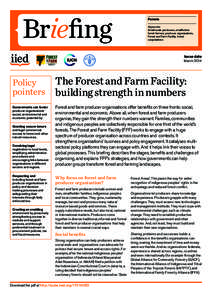 Briefing  Forests Keywords: Small-scale producers, smallholder forest farmers, producer organisations,