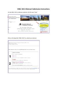 Microsoft Word - EMLC 2013 Abstract Submission Instructions