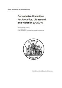 CCAUV: Report of the 8th meeting (2012)