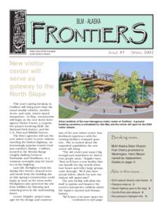BLM - ALASKA  FRONTIERS ISSUE 85  News about BLM-managed