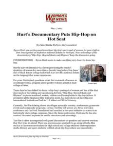 Microsoft Word - Hurt's Documentary Puts Hip-Hop on Hot Seat.doc