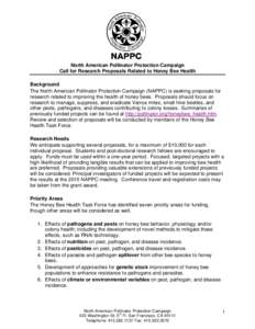 Microsoft Word - NAPPC Honey Bee Health RFP 2015.doc