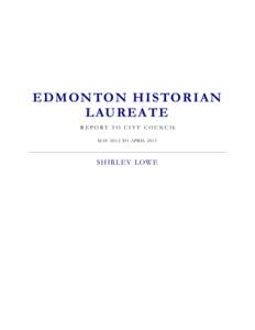 Historian Laureate 2012 Annual Report