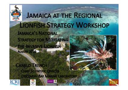 DBML – Marine Invasive Species  Lab – Research Agenda Aims to Answer the following questions: • Where in Jamaica is the lionfish found, and  what are the densities? Where are the hot‐ s