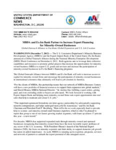 Economy of the United States / Business / Export Yellow Pages / Georgia Statewide Minority Business Enterprise Center / Export-Import Bank of the United States / Minority Business Development Agency / Government