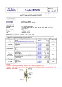 Microsoft Word - MSDS - PFC Axial DO-201AD v10 Pb free.doc