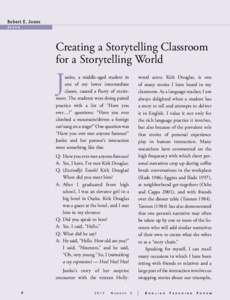 Robert E. Jones Japan Creating a Storytelling Classroom for a Storytelling World