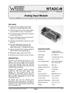 Weeder Technologies  WTADC-M eeder