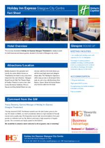 Holiday Inn Express Glasgow City Centre Fact Sheet CREWE Glasgow ROUND UP