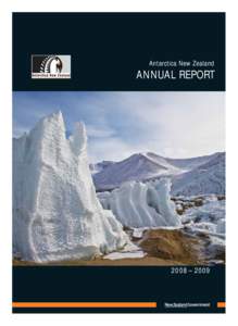 Antarctica New Zealand  ANNUAL REPORT 2008 – 2009