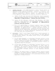 SECTION ARIZONA ACCOUNTING MANUAL PAGE  II