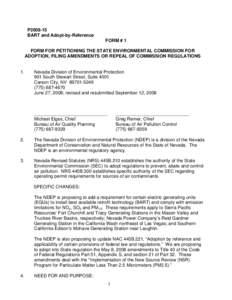 Air pollution / Air dispersion modeling / Environmental law / Emission standards / Clean Air Act / Nevada Revised Statutes / Bay Area Rapid Transit / United States Environmental Protection Agency / Air quality law / Transportation in California / Environment / Transportation in the United States