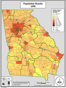 Population Density 1990 Fannin Catoosa