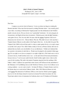 Slavery in the United States / Abolitionism / Slavery / Fugitive slave laws / John C. Calhoun / Slave and free states / John S. Mosby / Abraham Lincoln / Political parties in the United States / Politics of the United States / History of the United States