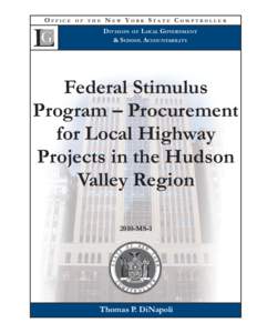 Government / Management / United States / Comptroller / American Recovery and Reinvestment Act / New York state public-benefit corporations