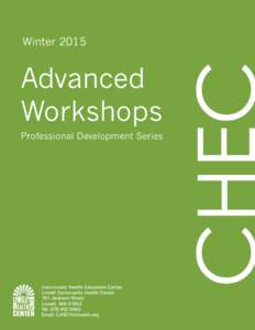 Winter[removed]Advanced Workshops Professional Development Series