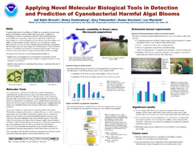 Juli Dyble Bressie1, Henry Vanderploeg1, Gary Fahnenstiel1, Duane Gossiaux1, Lee Wyrobek2  1NOAA, Great Lakes Environmental Research Laboratory, Ann Arbor, MI, 2Cooperative Institute for Limnology and Ecosystems Research