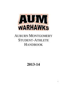 AUBURN MONTGOMERY STUDENT-ATHLETE HANDBOOK