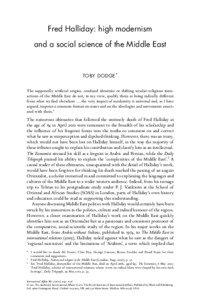 Social philosophy / Fred Halliday / Halliday / Islamism / New Left Review / Maxine Molyneux / Revolution / Marxism / Capitalism / Sociology / Philosophy / Economic ideologies
