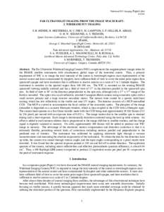 Wideband FUV Imaging, Paper2.doc[removed]FAR ULTRAVIOLET IMAGING FROM THE IMAGE SPACECRAFT: 2. WIDEBAND FUV IMAGING S. B. MENDE, H. HEETDERKS, H. U. FREY, M. LAMPTON, S. P. GELLER, R. ABIAD,