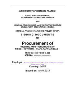 Himachal Pradesh / Bidding / Purchasing / Contract A / Shimla / Business / Auctioneering / Procurement