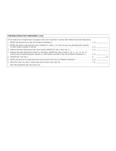 TWO-INCOME MARRIED COUPLE SUBTRACTION WORKSHEET (13D) (a) you (b) your spouse
