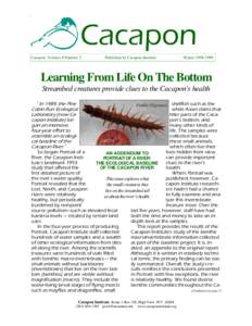 Cacapon Cacapon Volume 8 Number 2 Published by Cacapon Institute  Winter[removed]