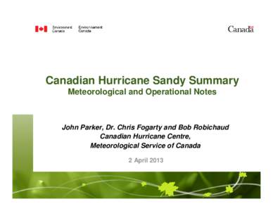 Sarnia / Tropical cyclone / Lake Huron / Meteorology / Atmospheric sciences / Fluid dynamics