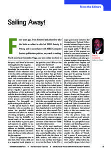 From the Editors  Sailing Away! F