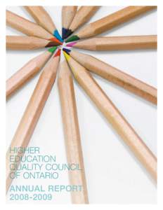 HIGHER EDUCATION QUALITY COUNCIL OF ONTARIO Annual Report[removed]