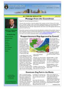 JanuaryYEAR END NEWSLETTER Message From the Councilman Happy New Year and Greetings from District 6: