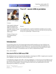 LinuxFocus article number 383 http://linuxfocus.org Truc LF : souris USB et portables  par Guido Socher (homepage)