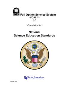 Full Option Science System (FOSS™) K-8 Correlation to:  National