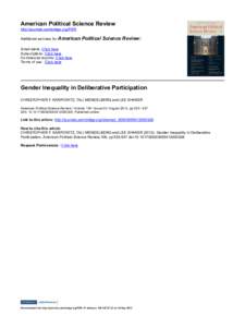 American Political Science Review http://journals.cambridge.org/PSR Additional services for American Political Science Review: Email alerts: Click here Subscriptions: Click here Commercial reprints: Click