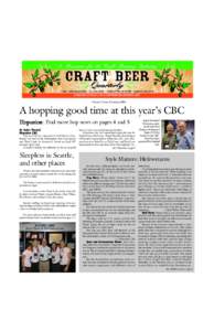 Volume 5, Issue 2/SummerA hopping good time at this year’s CBC Hopunion Hopunion: Find more hop news on pages 4 and 5 By R