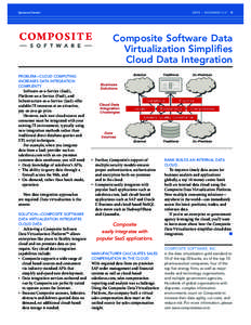 Sponsored Content  DBTA | DECEMBERComposite Software Data Virtualization Simplifies