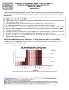 Weekly Influenza Surveillance Report